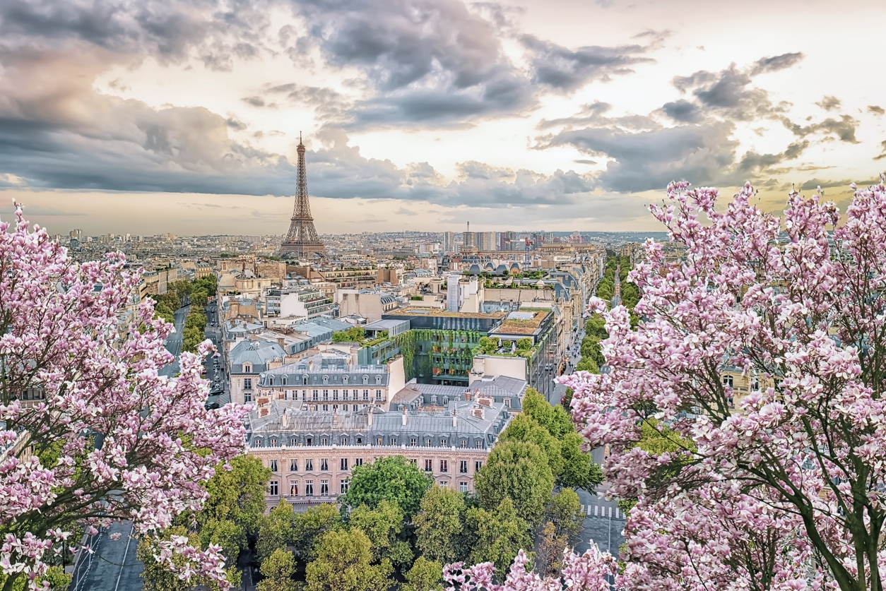 Beautiful aerial view of Paris and the best things to do in the city